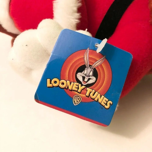 Vtg 1997 ACE Looney Tunes  Foghorn Leghorn Plush 11 Inch Stuffed Plush Toy Santa - Picture 5 of 16